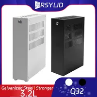 ARSYLID ITX Q32 Thin Caja de computadora 3.2L Más pequeño Mini Core Display Form Factor Chasis 50mm Radiador Flex PSU Q31