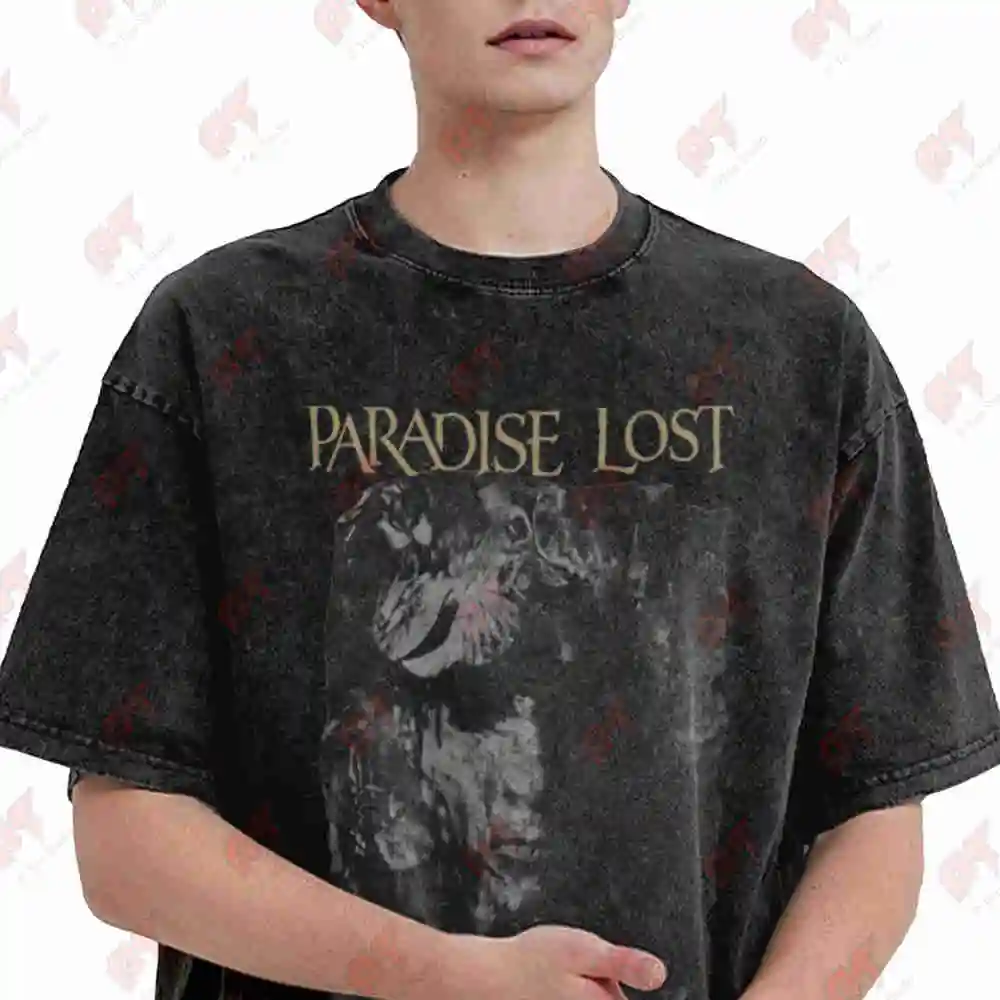 Draconian Times 2020 Paradise Lost Band Dragon Artwork Vintage Washed Tee Pure Cotton T-Shirt