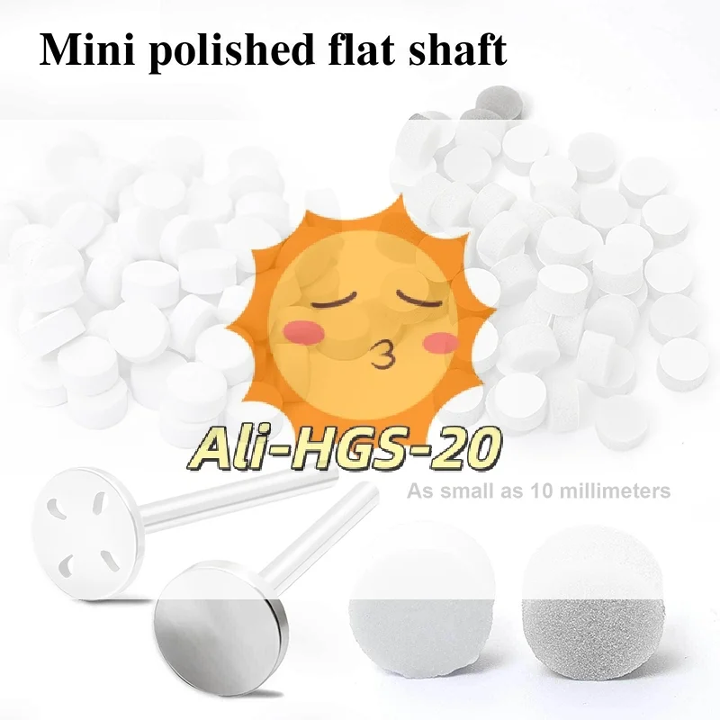 

50 шт. 10 мм самоклеящиеся полировальные подушечки-сменные диски из нержавеющей стали для полировки педикюра/маникюра, набор для ухода за ногтями SalonGrade