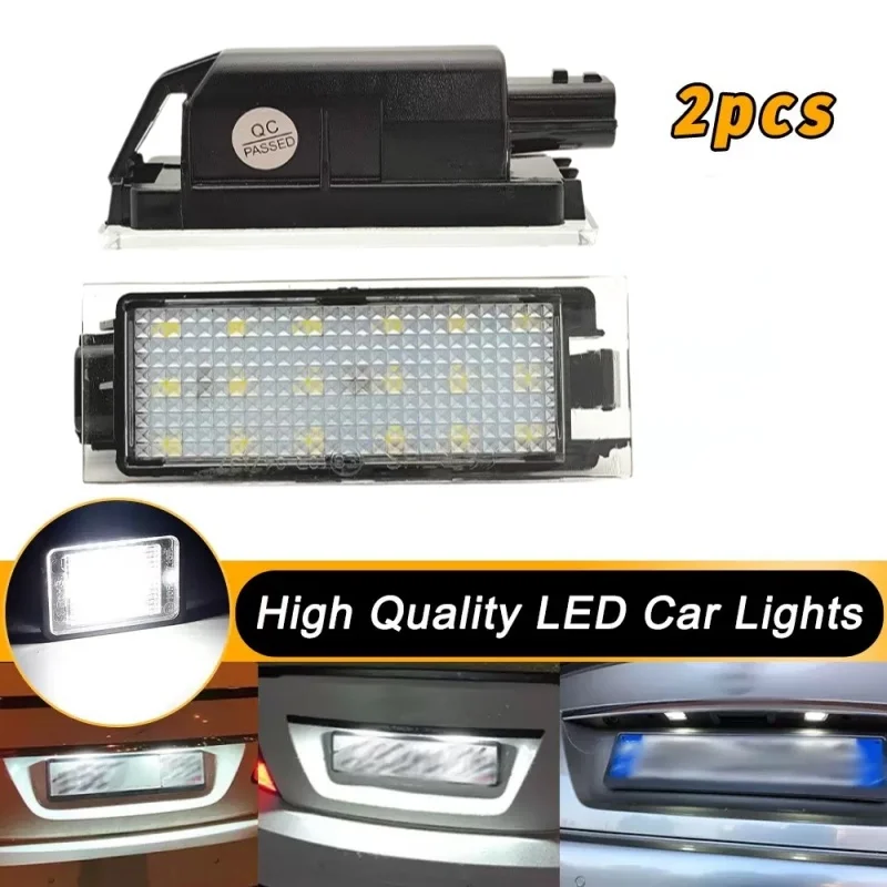 

12V LED Number Plate Light for Renault Clio 3 Megane Twingo Tigra Twizy Kadjar Kangoo Canbus Car LED Number License Plate Light