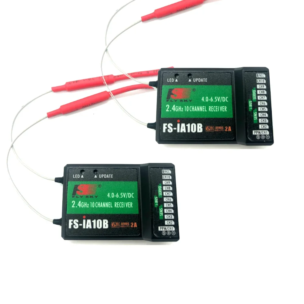 Flysky new 2.4G 10CH FS-iA10B 10 Channels Receiver FS IA10B for Transmitter FS-I10 FS-I6S FPV RC Helicopter Quadcopter Aircraft