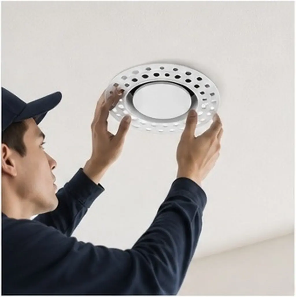 Round Air Conditioning Outlet Vent Adjustable Flush Mount Ceiling Air Vent Cover ABS Central Ac Diffuser Diffuser Ceiling Vents