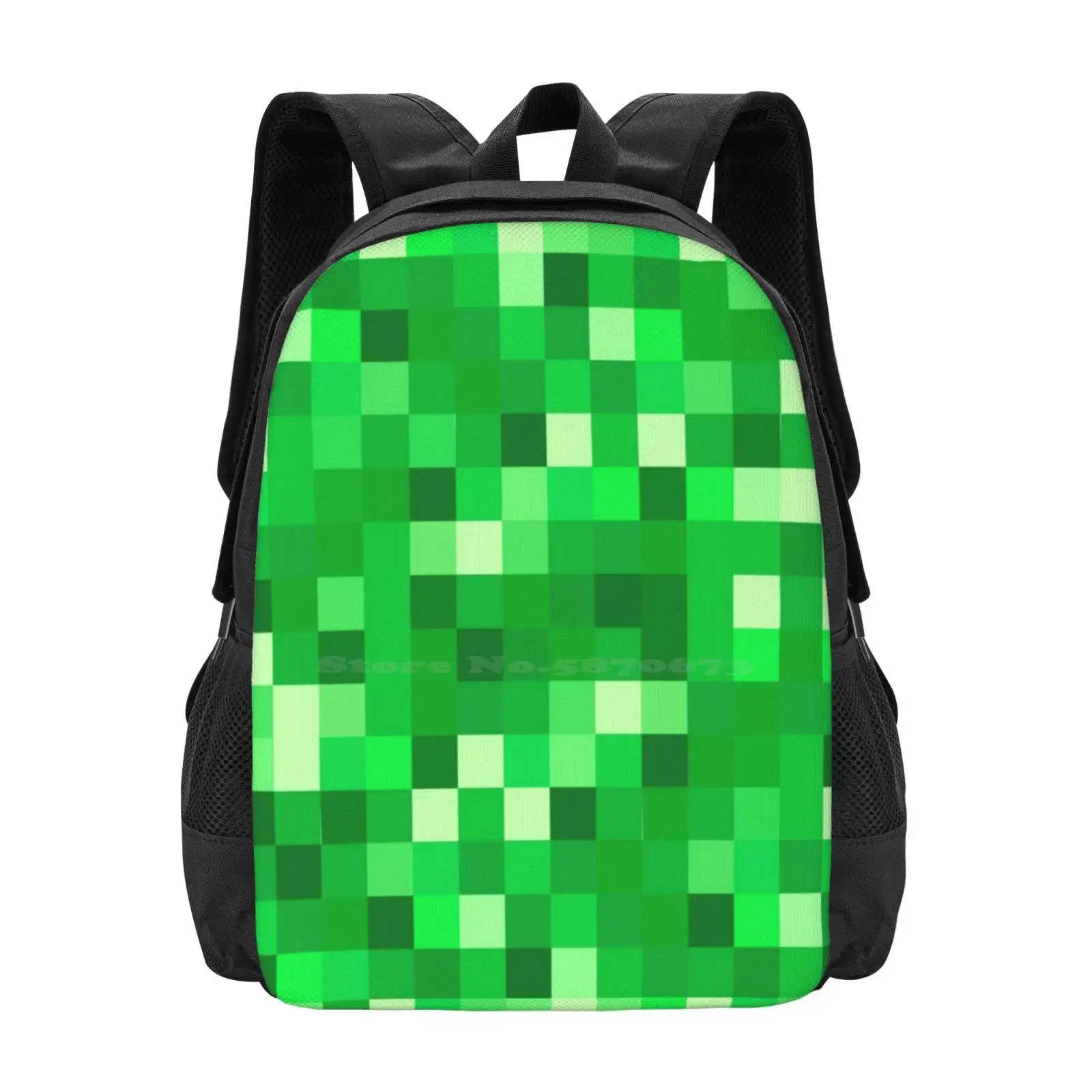 Mochila con estampado 3d para estudiantes, bolsa con patrón, estilo Kawaii, Mobs maliciosos para jugadores