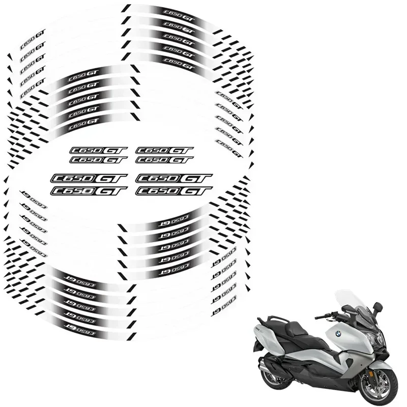 For BMW C650GT Motorcycle Parts Contour Wheel Decoration Decal Sticker - A