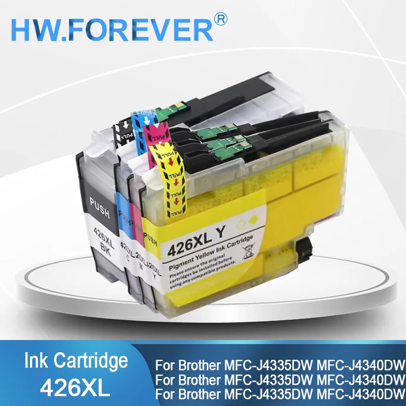 

Europe LC426 LC426XL 426 Compatible Ink Cartridge for Brother MFC-J4335DW MFC-J4340Dw MFC-J4535DW MFC-J4540DW Printer Inks