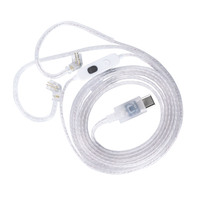 KZ Earphones Type-c 2PIN Cables Silver Plated Upgrade Cable Headphones Wire For KZ DQ6 ZAX ZSX ZSN PRO ZS10PRO ZAR ZVX
