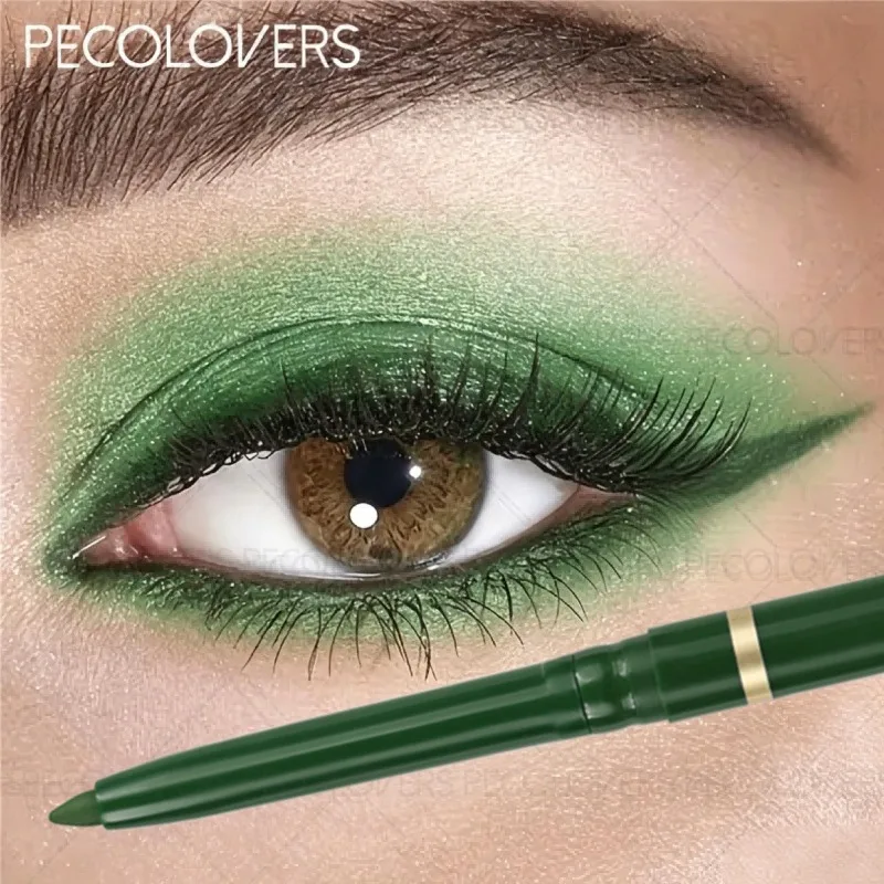 Eyeliner mat, eyeliner gel vert et noir, imperméable et longue tenue, adapté à une variété de looks de maquillage, maquillage des yeux