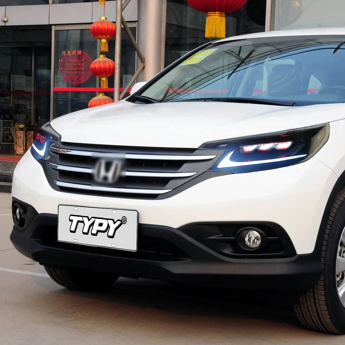 

TYPY автомобильные светодиодные фары для Honda CRV 2012-2014, обновление, модифицированное для нового DRL, динамический указатель поворота, светодиодные фары, автоаксессуары