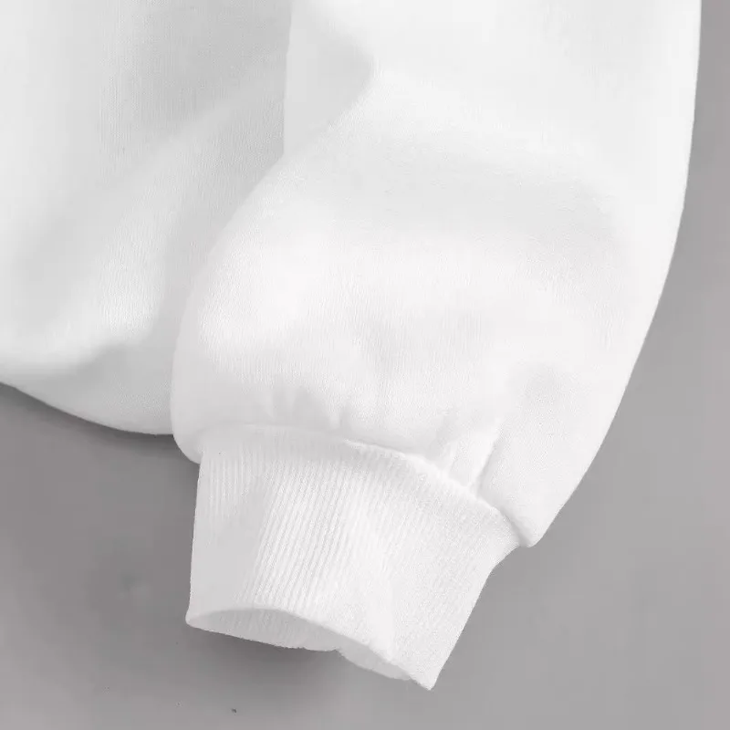 Cartoon Halloween bedrukte schoudertrui Wit casual nieuw veelzijdig sweatshirt