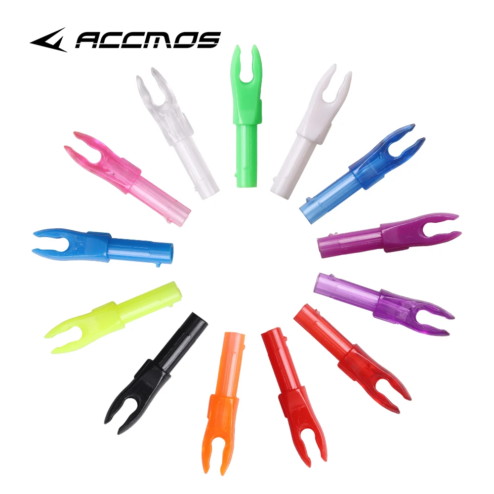 ID 4.2 مللي متر 50 قطعة من البلاستيك إدراج السهم nocksمزدوج المفاجئة ذيول داخلية ينتهي الرماية الصيد اطلاق النار رمح السهم ملحق