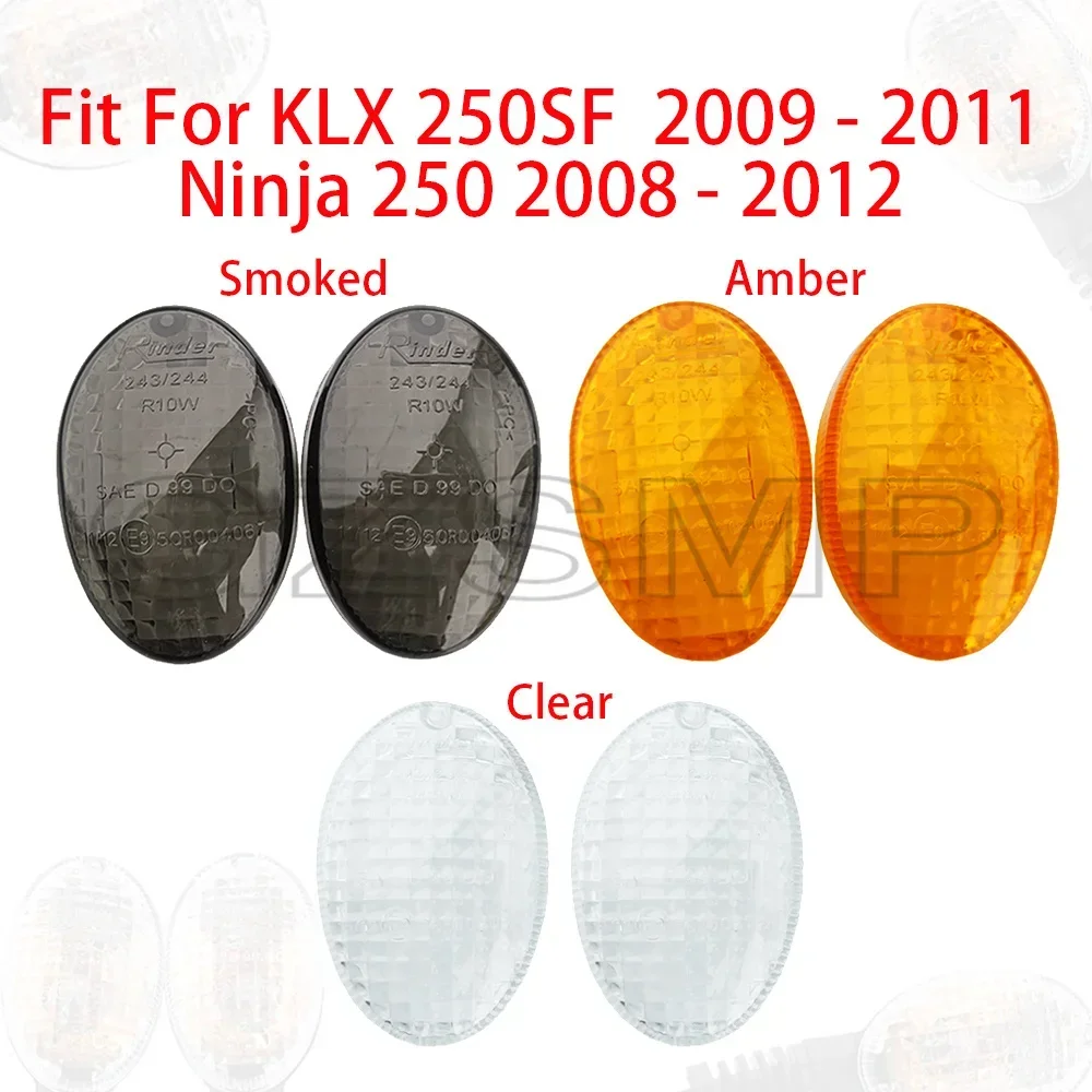 High Quality Motorcycle Turn Signal Lights Lampshell For NINJA 250/250R EX250 2008 - 2012 KLX250 SF 2009-2011