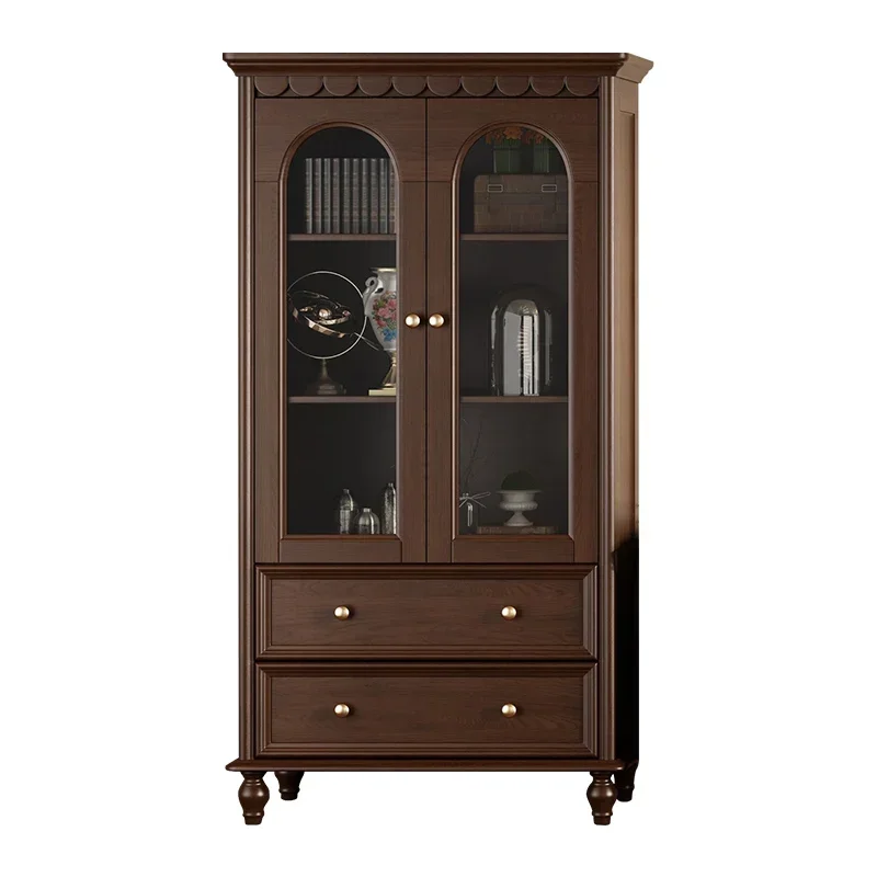 American Solid Wood Cabinet for Living Room High Quality Reliable Performance Scratch Resistant Sturdy Construction