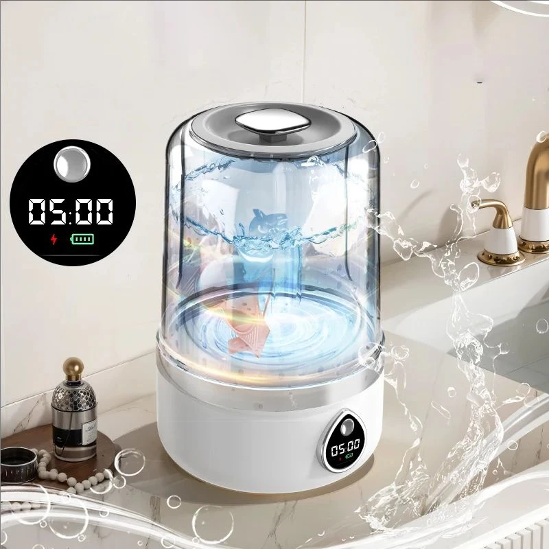 Mi Portable Wireless Washing Machine Underwear Cleaner 1.5L Mini Socks Washing Machine With LED Laundry Bucket
