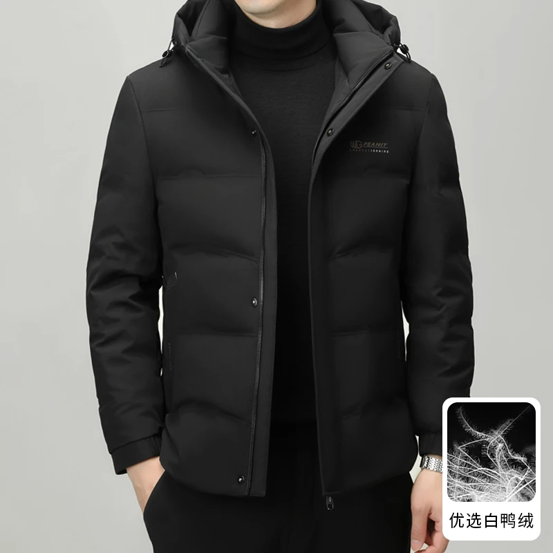 mens thicken warm parkas 2024  arrival winter jackets 90% white duck down jacket, winter down coat fashion hooded parka for men