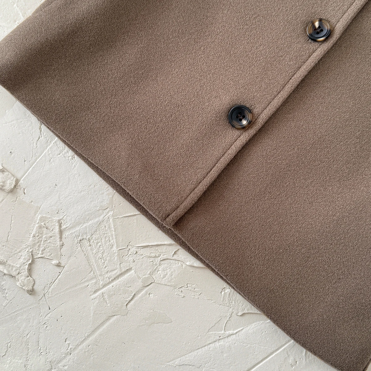 2026 Neue Baby-Wolljacke mit niedlichem Sonnen-Stickerei-Kragen, warm, Beige/Kamel, Oberbekleidung für Kleinkinder, Herbst-Winter-Jacke – Detail 10
