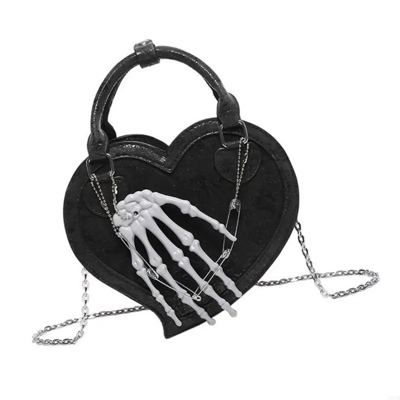 

Women Bag Heart Shaped Shoulder Bag PU Leather Crossbody Bag Top Handle Handbag 20CA