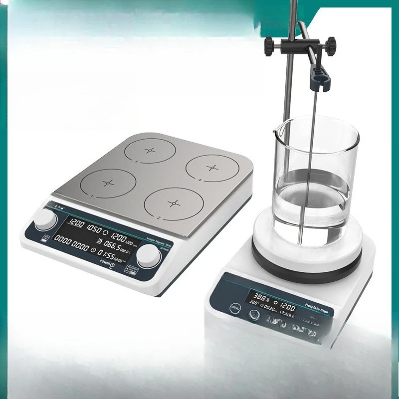 

Magnetic Stirrer Laboratory Constant Temperature Digital Display Heating Multiple Electromagnetic Stirrer Small Stirring Table