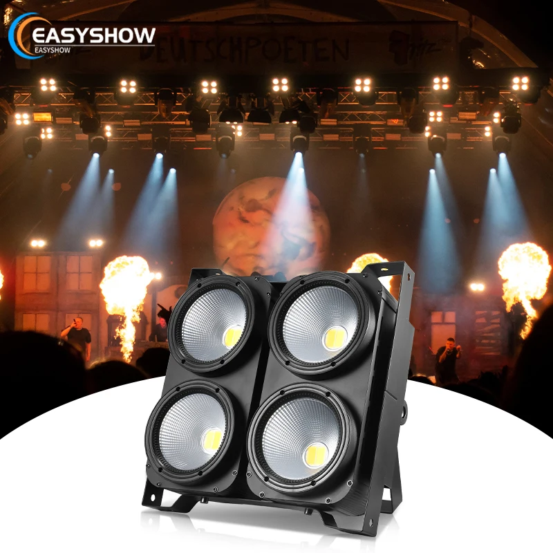 

Светодиодный светильник 4x100 Вт Stage Par Light 400 Вт DMX512 4Eyes COB Blinder Light для театральной студии