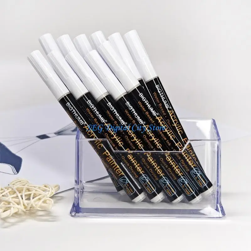 

U75B Белая акриловая ручка, маркер для рисования, практический инструмент для рисования, бытовой инструмент