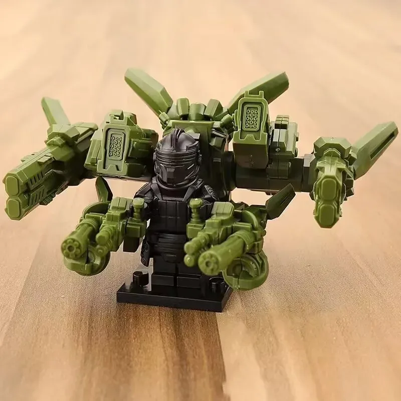 Super-Ausrüstungsroboter, Bausteine, Spielzeug, Minifiguren, humanoide Puppen, Spielzeug, Geburtstagsgeschenke, Zeichentrickfiguren. – Detail 3