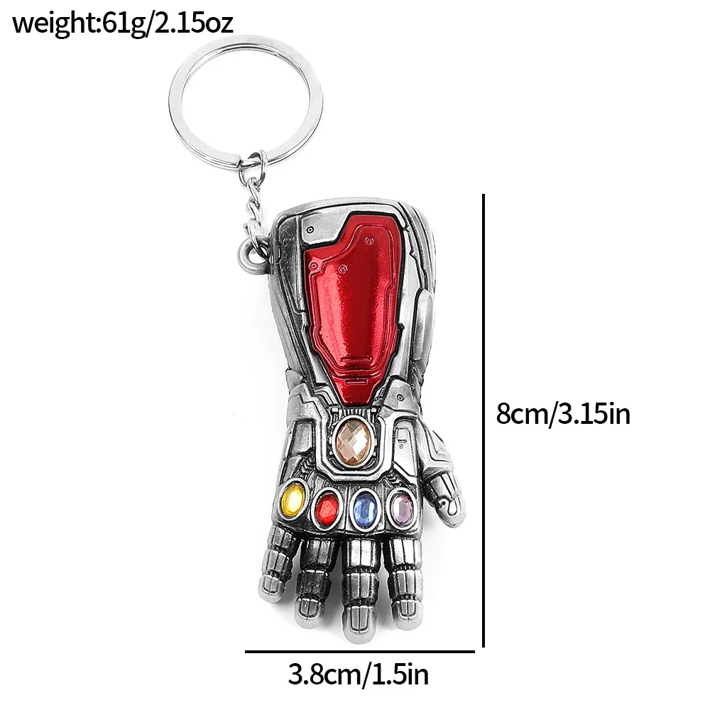 Iron Man Infinity Glove Schlüsselanhänger - Kreativer, cooler Avengers Infinity Stones Anhänger, einzigartiges Fan-Accessoire, Geschenk – Detail 6