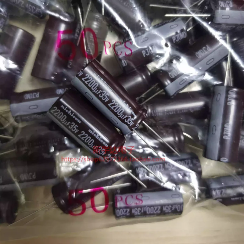 

10-100 шт. 2200UF35V 16X35 Nichicon PJ высокочастотный низкоимпедансный электролитический конденсатор 35V2200UF оригинальный