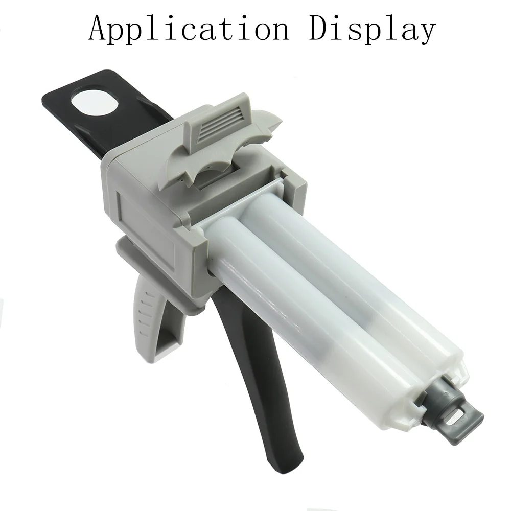 Manuelle 50-ml-Klebepistole mit zwei Komponenten, AB-Epoxid-Dichtmittel, Verhältnis 1:1 Applikator, selbstklebender, gemischter manueller Kartuschenpistolen-Spender – Detail 7
