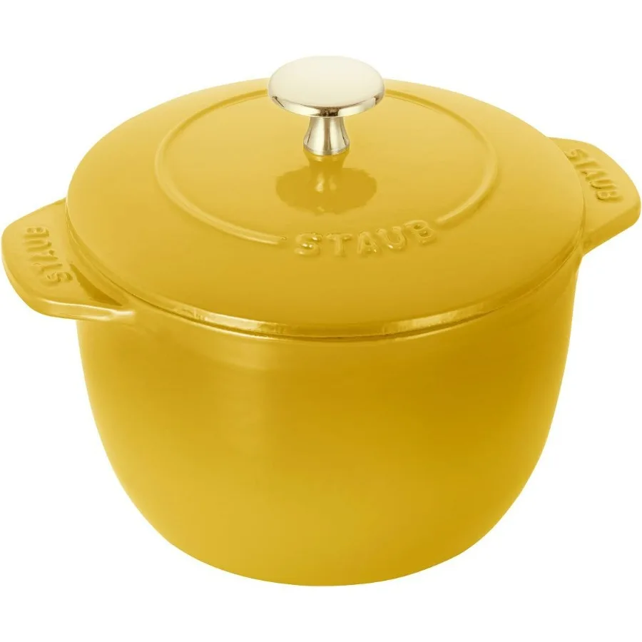 La Cocotte de GOHAN Citron Z1029064 La Cocotte de GOHAN Citron M 6,3 pulgadas 16 cm Olla de arroz 2 piezas de arroz esmaltado de hierro fundido