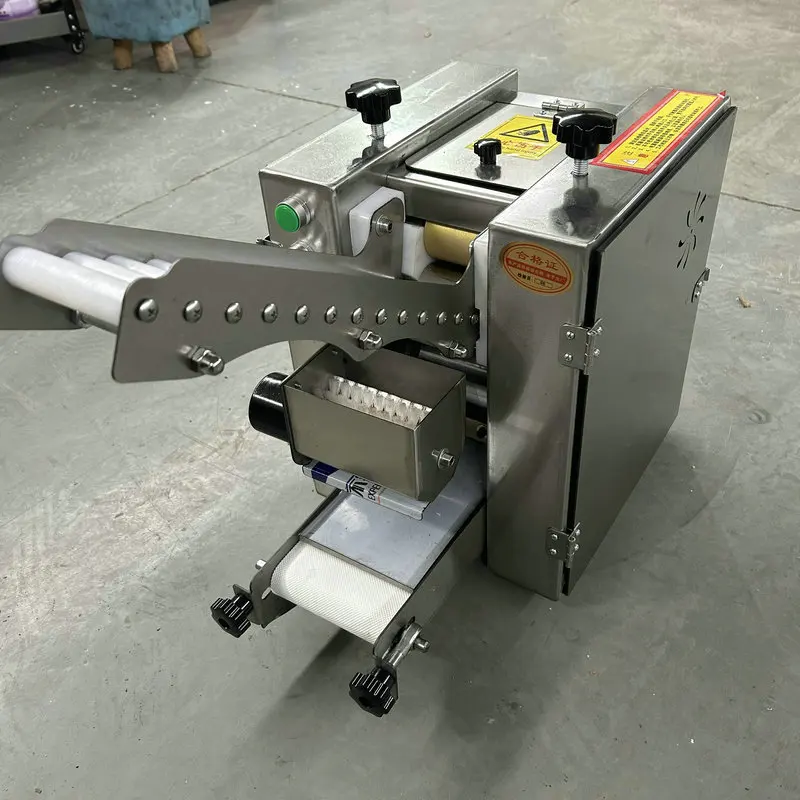 Automatic Dumpling Machine Chapati Pasta Papad Momo Empanada Tortill Samosa Gyoza Wonton Wrapper Maker