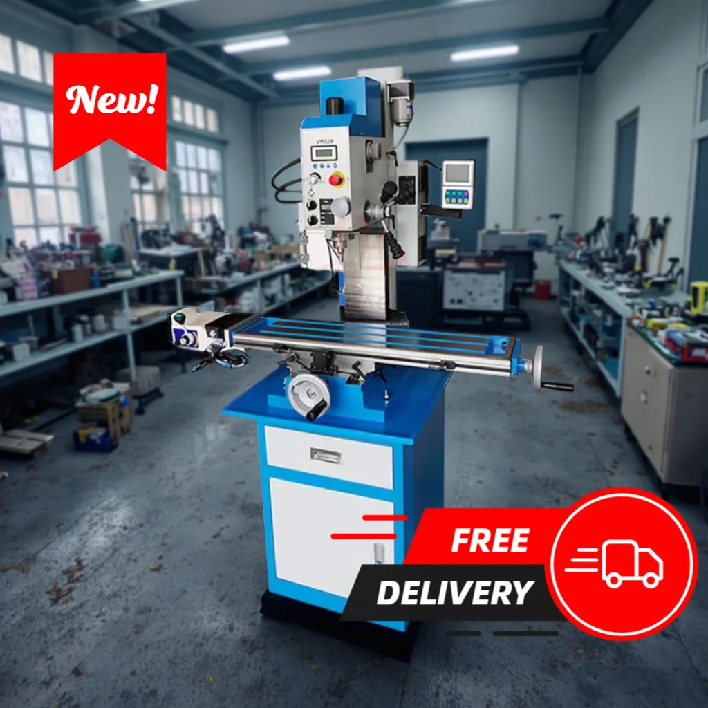 All-in-one Multi-functional CNC Drilling and Milling Machine VM32B Small Stepless Variable Speed DC Motor Speed 5000RPM Spindle