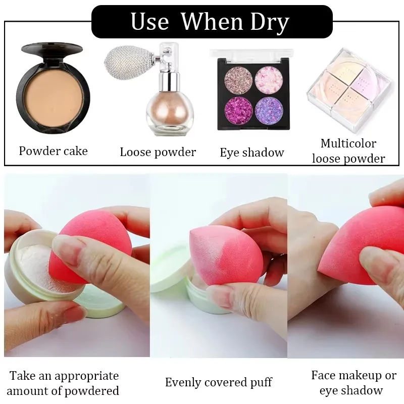 7pcs Beauty Eggs Makeup Sponge Set With Storage Jar Velvet Beauty Blenders Makeup Sponge Finger Puff Foundation Cosmetic Puffs