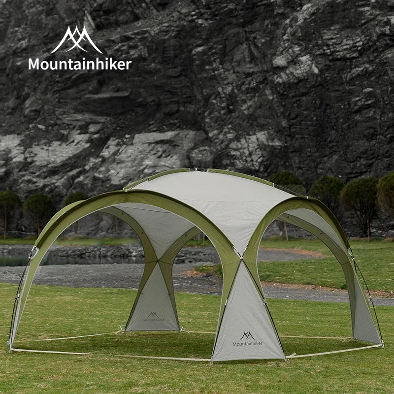 Mounthiker Outdoor Camping 8-10 Person Dome Tent Moonlight White Large Sun Protection Pergola Tent Piknik Turystyka Markiza Baldachim