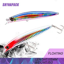 1PCS 115mm 18g Diving 0.3m Minnow Fishing Lures 3D Eyes Artificial Hard Bait Pesca Floating Wobbler Crankbaits Swimbait BASS