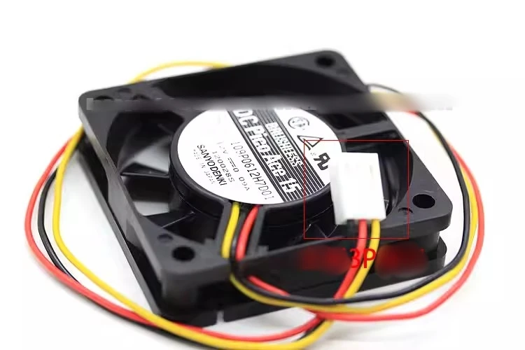 Free shipping original 109P0612H7D01 12V 0.09A 6CM 6015 three wire cooling fan