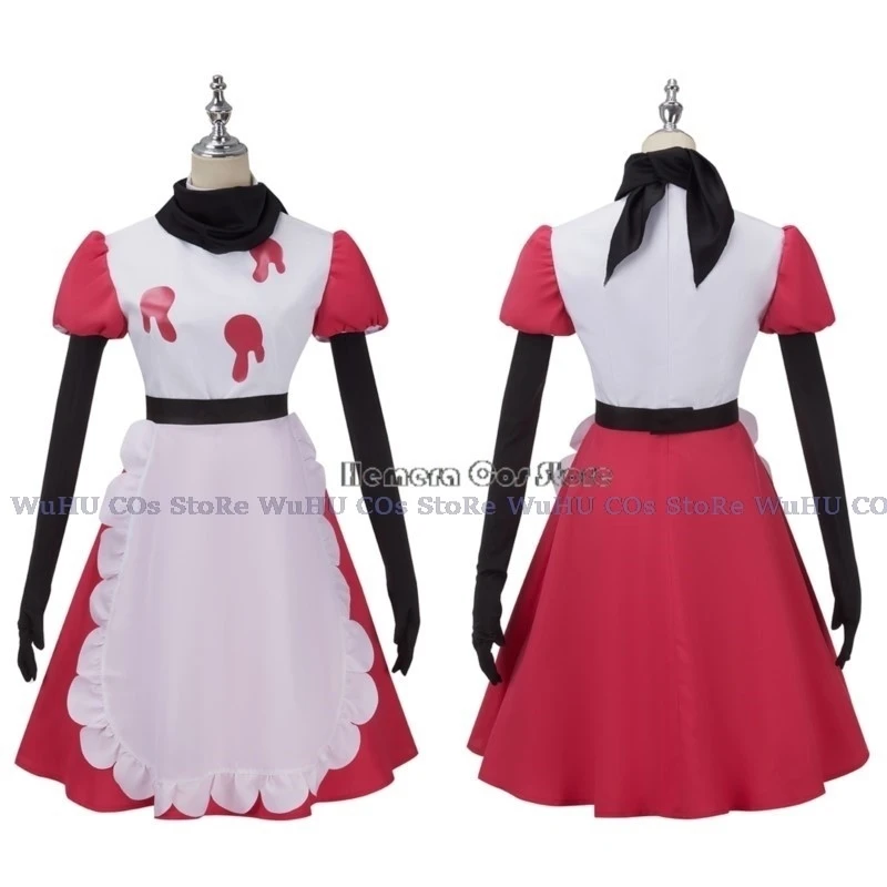 Niffty Anime hasbin Niffy Hotel Cosplay Costume Suit Cute Devil Roleplay vestiti uniforme Cosplay Halloween Party Women Dress Wig