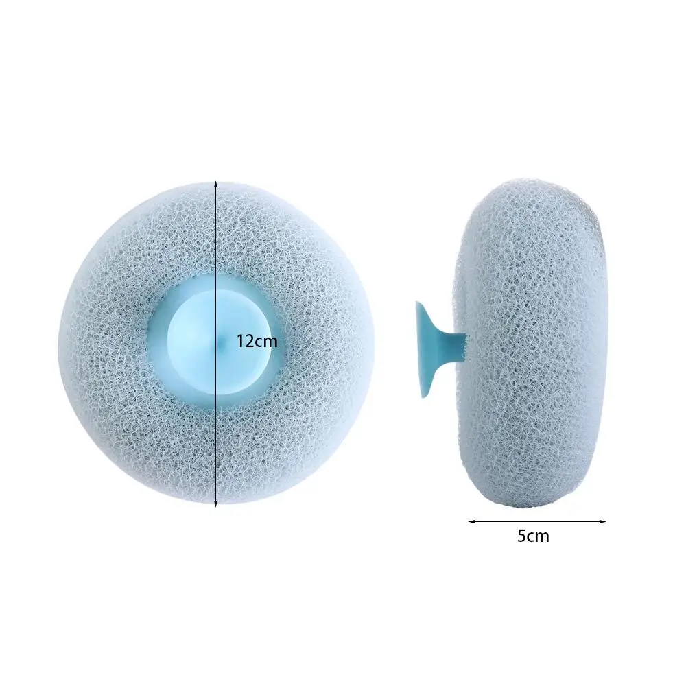 Soft with Suction Cup Shower Bath Ball Rich Bubble SPA Body Scrubber Dead Skin Remover Massage Brush Women Men