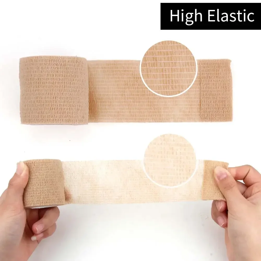 

6/24/48Pcs Self-Adhesive Tattoo Grip Bandage Elastic Non-woven Wraps Tape Disposable Tattoo Bandage Grip Tape Finger Protection