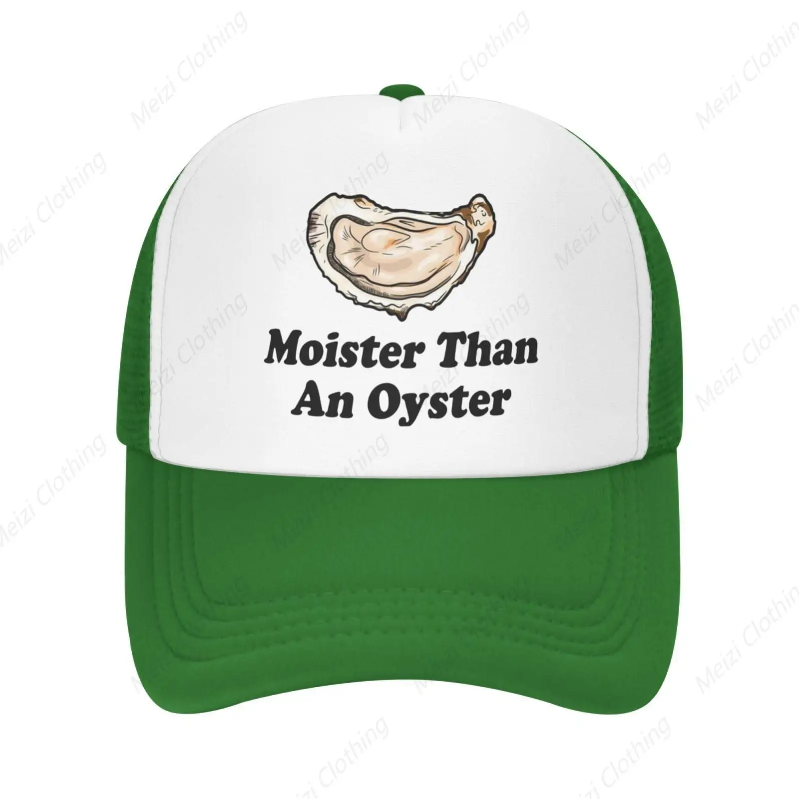 

Fun Seafood Oyster Breathable Mesh Hat Men's and Women's Fashion Outdoor Sports Exercise Baseball Hat Dad Truck Hat