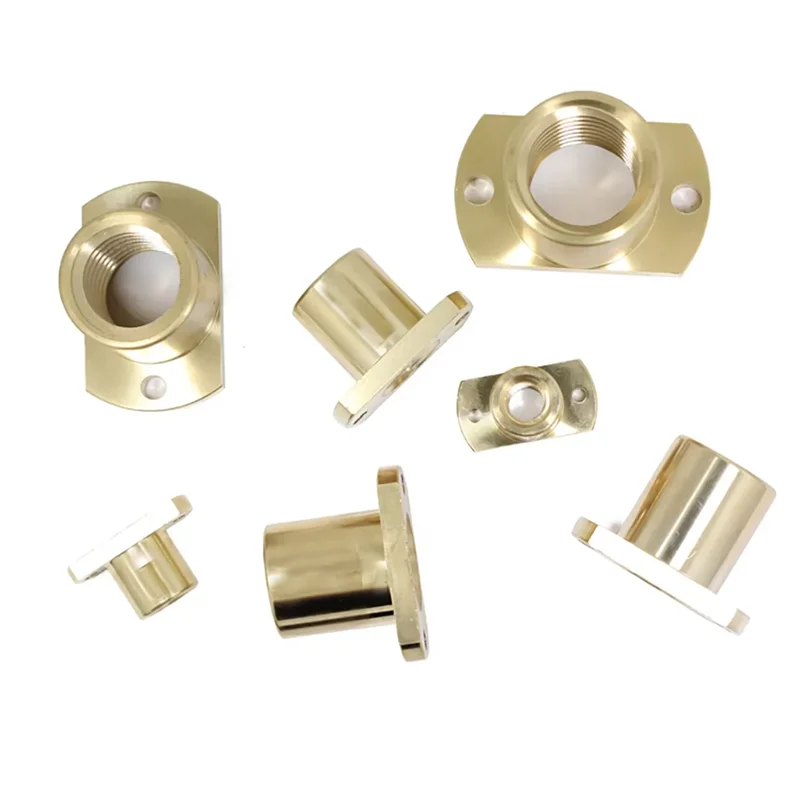 

1pcs Trapezoidal Screw Nut T10-T40 Copper Flange Nut T-Shaped Guide Rail Screw Printer Accessory Screw Nut