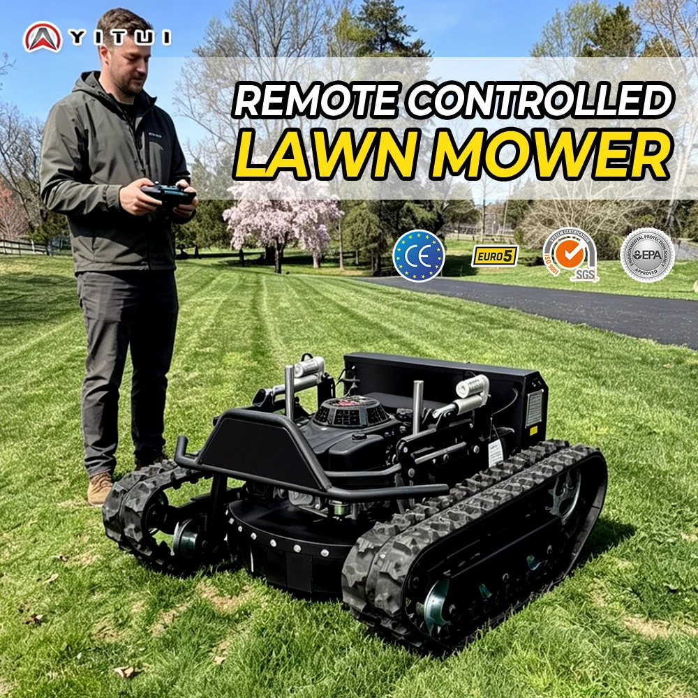 Customized Lawn Mower with Remote Control High Efficiency Low Power Consumption Suitable for Various Grass Types