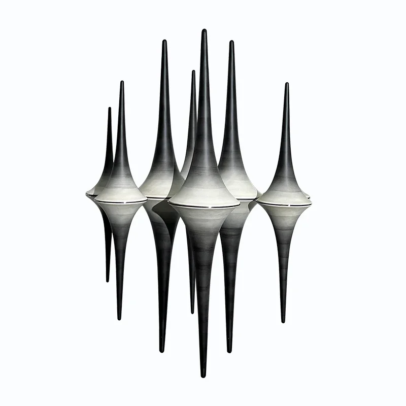 Reflected Cone Art Ornaments Home Decorations Luxury Living Room Decor Accessories Nordic Abstract Art Atatue Modern Sculpture