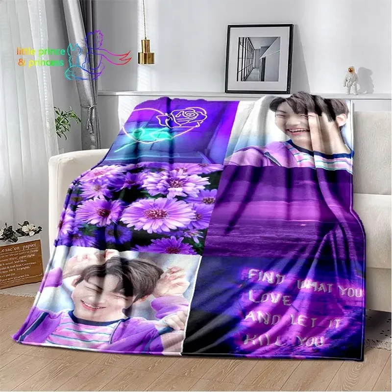 TXT Soobin Singer Blankets Sofa Cover Flannel Decoration Gifts for Kids and Adults Throw Blanket for Home Outdoor Quilt