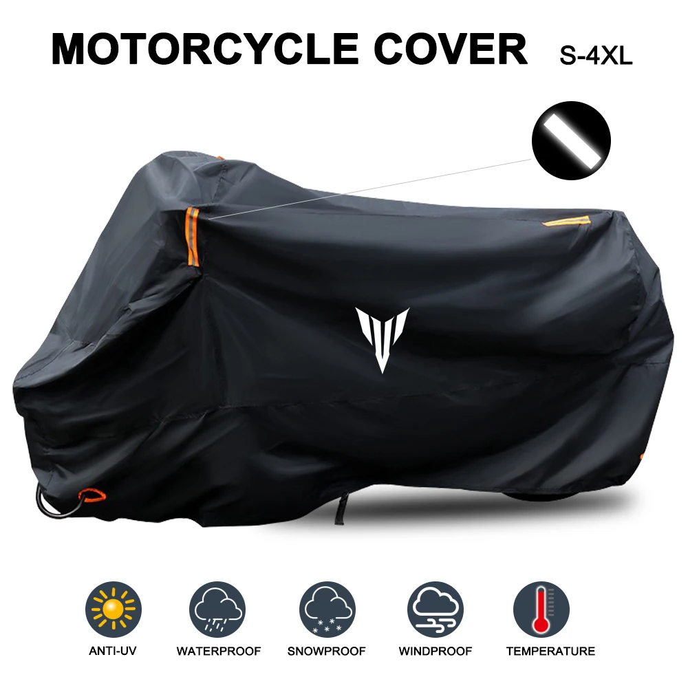 

Motorcycle Cover Waterproof Outdoor All Season Dustproof UV Protective Moto Scooter Rain Cover for YAMAHA MT09 MT07 MT10 MT03