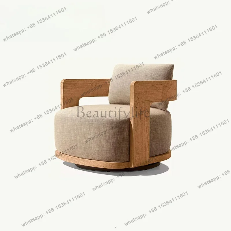 

Homestay Courtyard Outdoor Sofa Villa Courtyard Garden Open-air Waterproof Furniture Set Simple Outdoor Teak Sofa Custom Design
