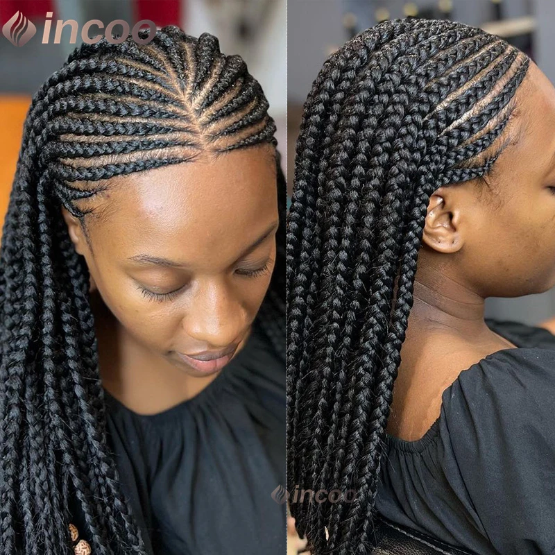 Synthetic Cornrow Braided Wigs 36