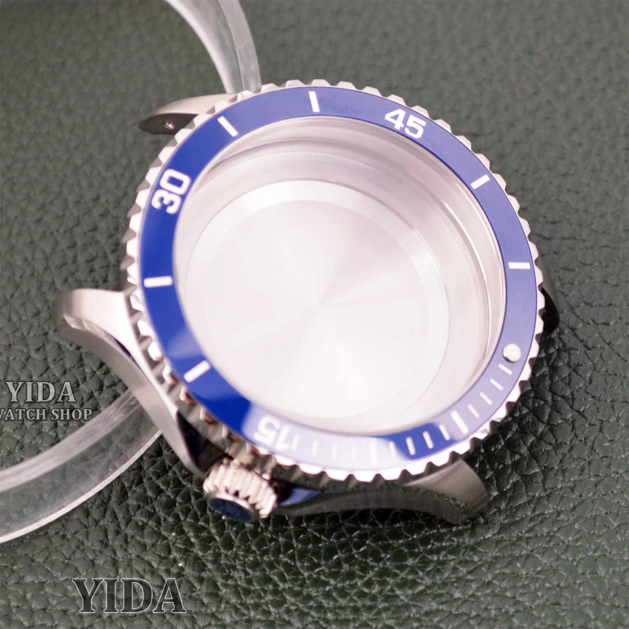 200m 다이빙 케이스 NH35 44MM 시계 케이스 SUPEROCEAN NH35 NH36 무브먼트 교체 용 스테인레스 스틸 솔리드 백 사파이어 유리