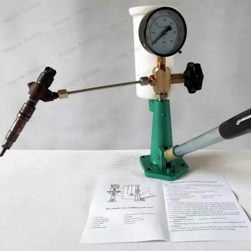 

Калибратор дизельных форсунок S80h, тестер топливных форсунок, ручной дизельный бустерный насос, работает с тестером Common Rail, большой бак для топлива