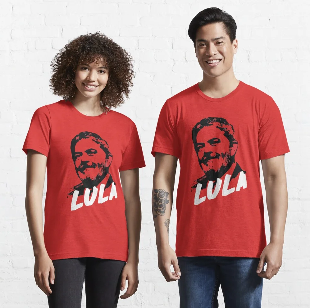 Lula Livre, Lula 2022 Brazilian Presiden Mens T-Shirt Short Sleeve Casual 100% Cotton O-Neck Summer Unisex T-shirt Size S-3XL