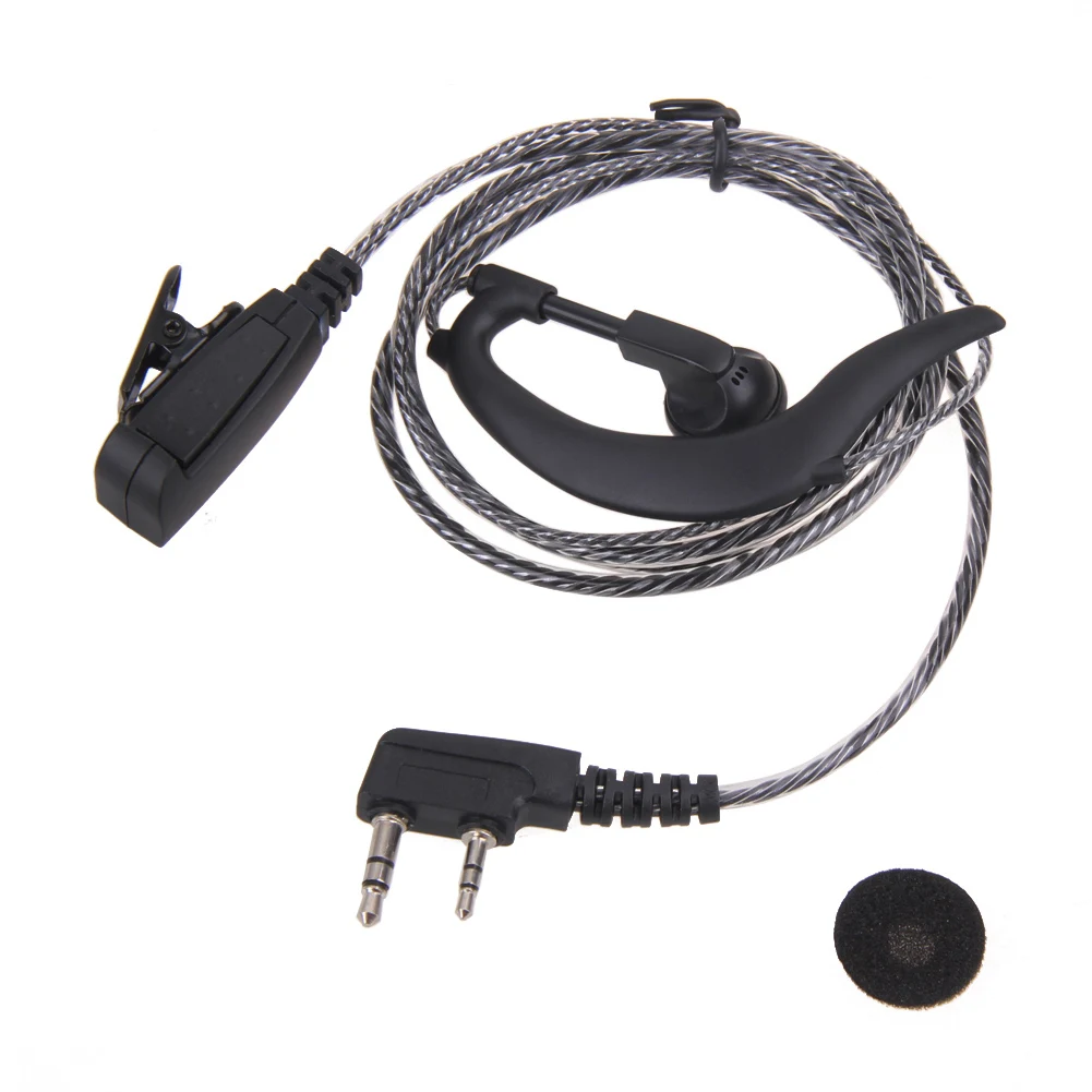 

2 Pin Walkie Talkie Earpiece Headset with PTT MIC K Type Earphone Walkie Talkie Headset Multifunctional Accessories for BAOFENG