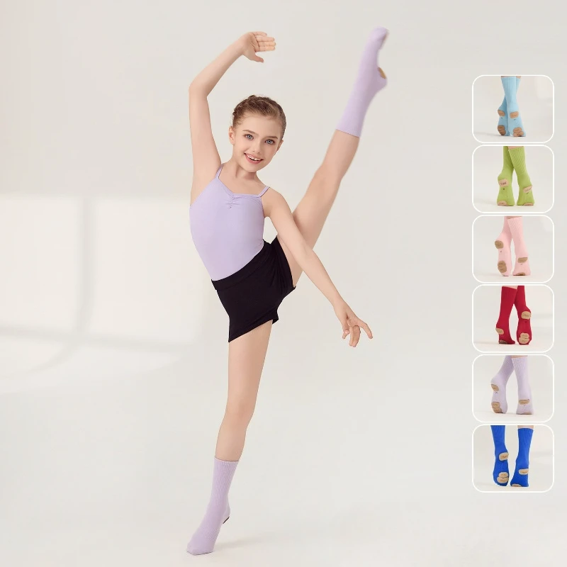 Ballet Dance Socks Thick Cotton Split Leather Sole Non-Slip for Dance Practice Performance Dance Socks for Ballet Daily Wear